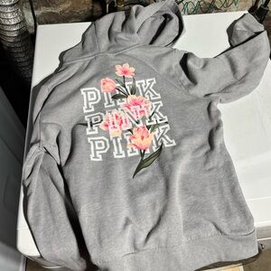 Pink Victoria’s Secret hooded sweater
